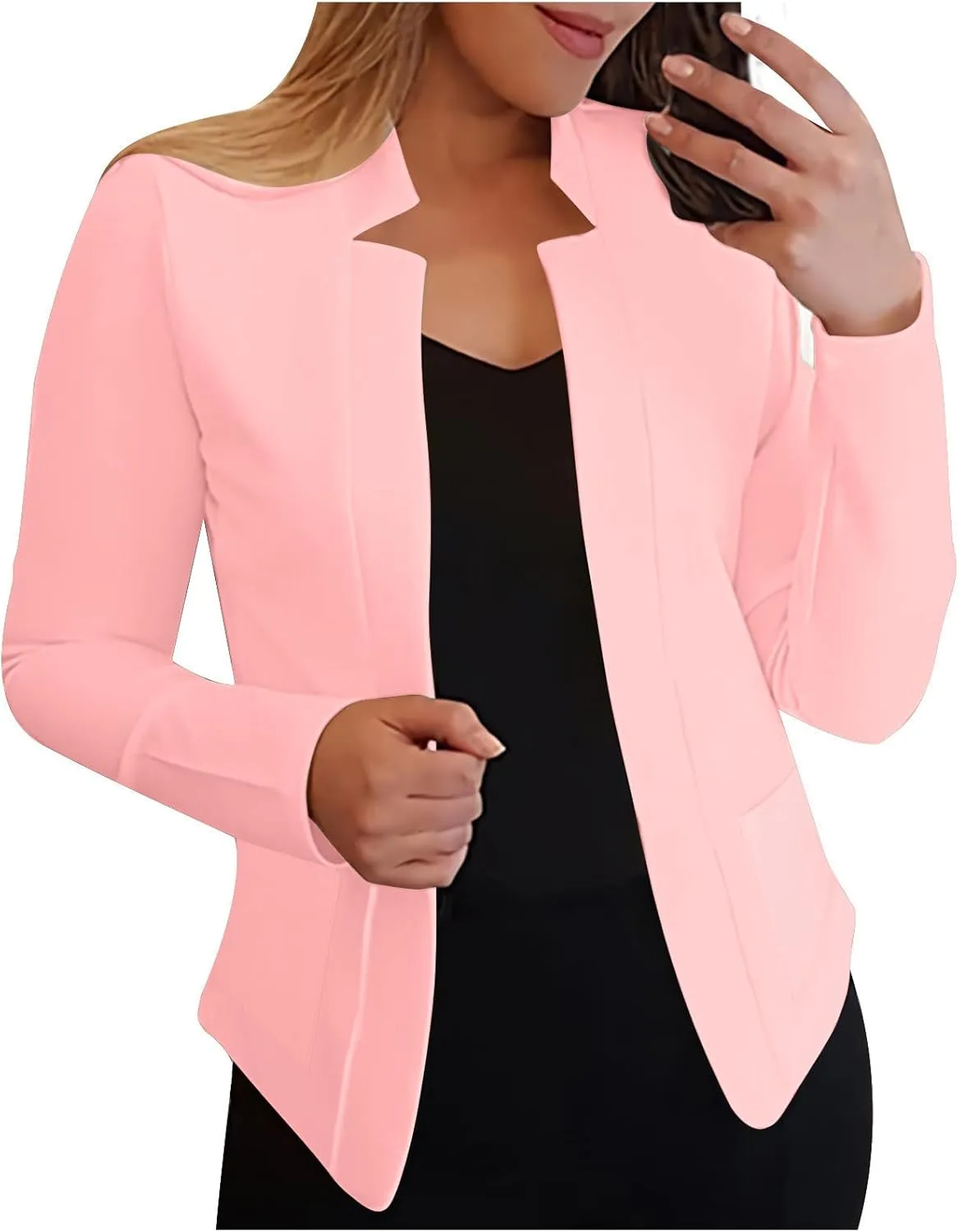Women's Work Office Blazer Fall Fashion Business Casual Long Sleeve Petite Blazer Dressy Suit Jackets Trendy Outfits