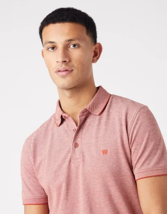 Wrangler Refined Polo Shirt - Etruscan Red
