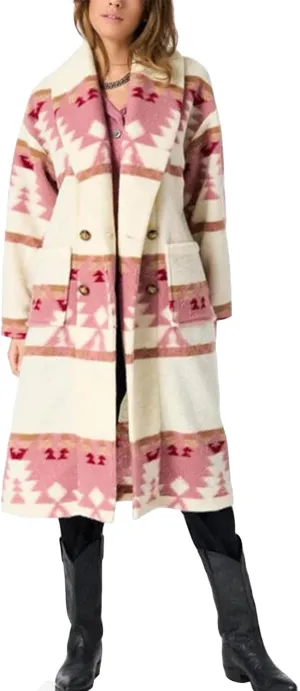 Yellow The Stone Beth Womens Pink Wool Dutton Trench Coat