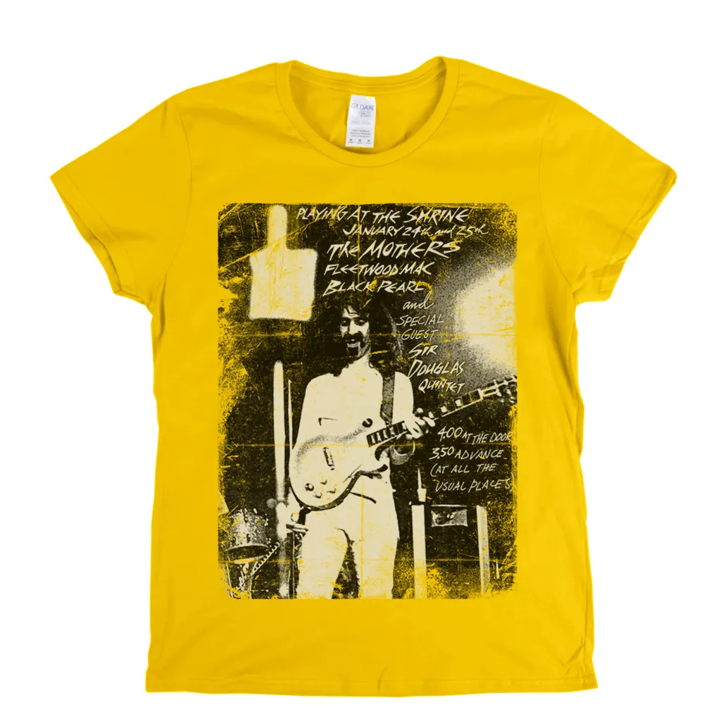 Zappa Playing At The Shrine Poster Womens T-Shirt