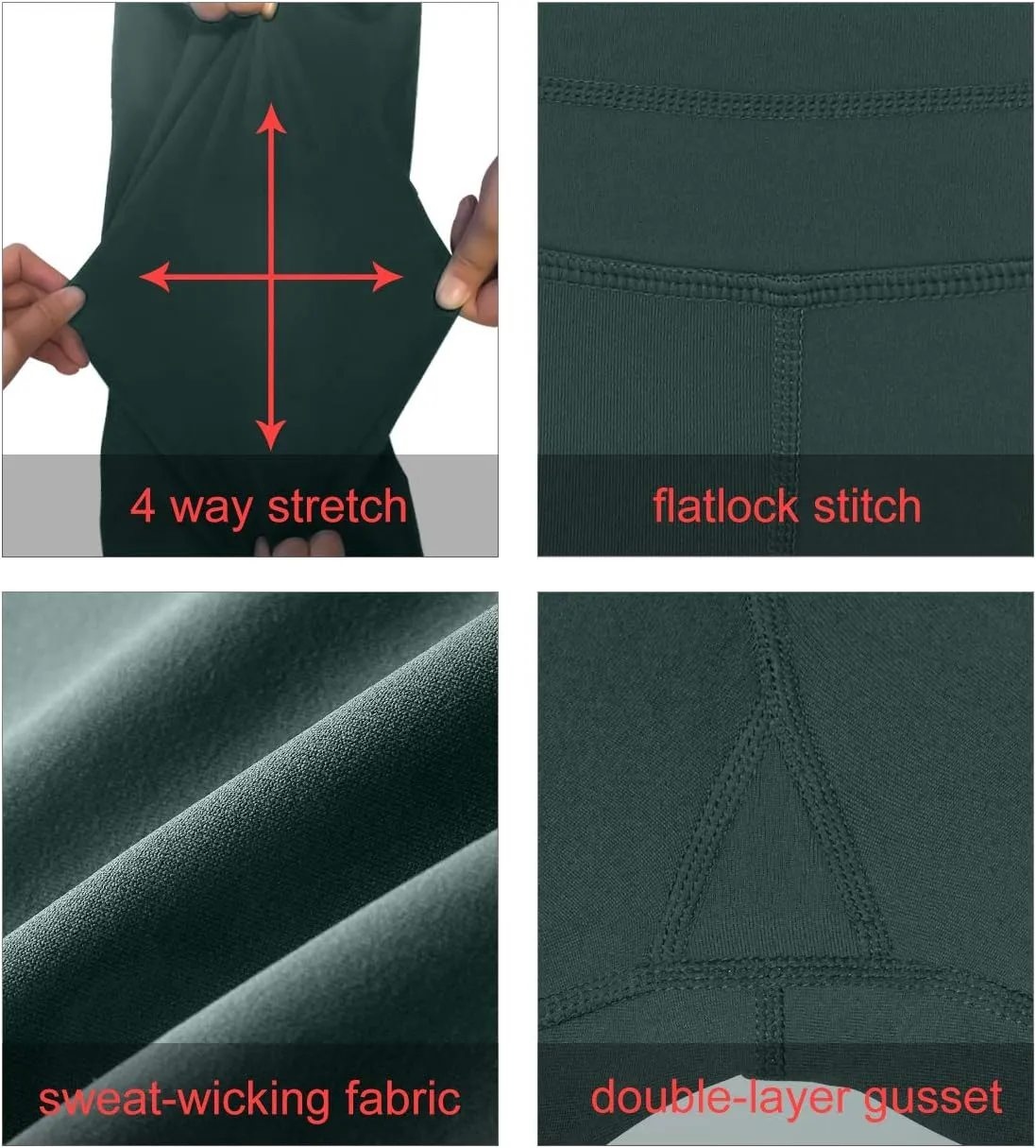Zeronic Women's Bootcut Yoga Pants High Waist Tummy Control Long Bootleg Workout Running Flare Pants for Women Clothing