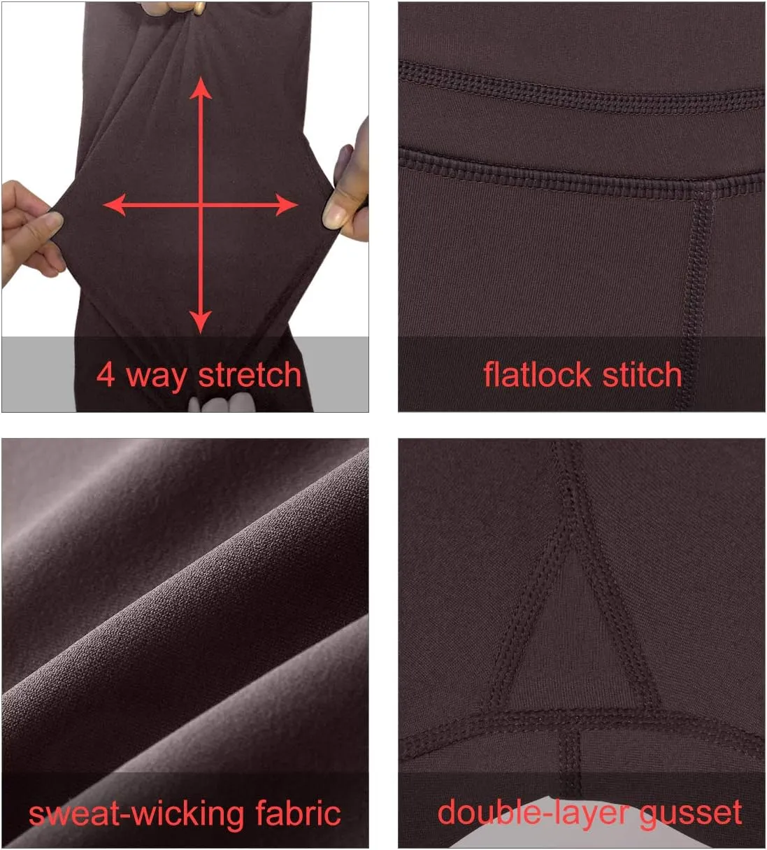Zeronic Women's Bootcut Yoga Pants High Waist Tummy Control Long Bootleg Workout Running Flare Pants for Women Clothing