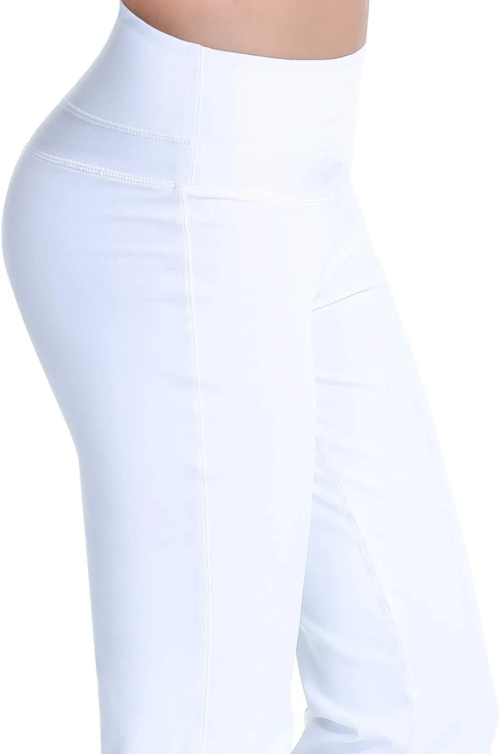 Zeronic Women's Bootcut Yoga Pants High Waist Tummy Control Long Bootleg Workout Running Flare Pants for Women Clothing
