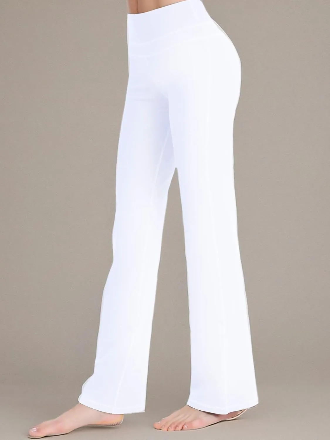 Zeronic Women's Bootcut Yoga Pants High Waist Tummy Control Long Bootleg Workout Running Flare Pants for Women Clothing